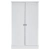 103.5*60*30cm Simple Triamine Adjustable Shelves Sideboard With Door Cabinet White
