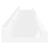 Wall Shelves 2 pcs High Gloss White 23.6"x3.5"x1.2"