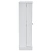 103.5*60*30cm Simple Triamine Adjustable Shelves Sideboard With Door Cabinet White