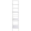 4-Layer Book Shelf White 23.6"x10.9"x49" Engineered Wood