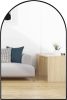 Wall Mirror 30"x20", Bathroom Mirror, Vanity Mirror, for Bathroom, Bedroom, Entryway, with Metal Frame, Modern & Contemporary Arch Top Wall Mirror (Bl