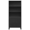Industrial Bookshelf Anthracite 31.5"x12.6"x70.9" Steel
