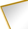 Gold 24x36 INCH Metal Arch Barhroom mirror