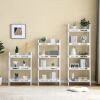 Three-tier Solid Wood Shelving Unit