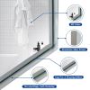40x30inch Silver Rectangular Wall-mounted Beveled Bathroom Mirror,Square Angle Metal Frame Wall Mounted Bathroom Mirrors For Wall(Horizontal & Vertica
