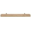Wall Shelves 2 pcs 43.3"x5.9"x2.4" Solid Wood Teak