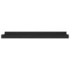 Picture Frame Ledge Shelves 2 pcs Black 15.7"x3.5"x1.2" MDF