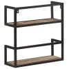 Wall Shelf 23.6"x7.9"x23.6" Solid Reclaimed Wood