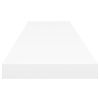 Floating Wall Shelf White 47.2"x9.3"x1.5" MDF