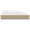Floating Corner Shelves 4 pcs White 9.8"x9.8"x1.5" MDF