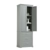 Tall Storage Cabinet with Three Drawers for Bathroom/Office, Grey