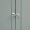 Tall Storage Cabinet with Three Drawers for Bathroom/Office, Grey