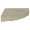 Floating Corner Shelves 4 pcs Oak 9.8"x9.8"x1.5" MDF