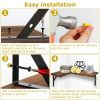 4Packs Corner Floating Shelf Wall Mount Display Storage Shelf Organizer Wood Metal Bedroom Living Room D√©cor