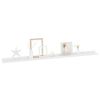 Wall Shelves 2 pcs High Gloss White 45.3"x3.5"x1.2"