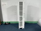 66.92" Tall Bathroom Storage Cabinet with Adjustable Shelves,1 Doors Freestanding Cabinet with Anti-Tip, Open compartments, for Home, Small Spaces, Ba