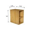 CC0212S106 Oak Bathroom Open Shelves Cabinet, Wall-mounted Storage Cabinet for Small Spaces