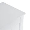 103.5*60*30cm Simple Triamine Adjustable Shelves Sideboard With Door Cabinet White