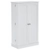 103.5*60*30cm Simple Triamine Adjustable Shelves Sideboard With Door Cabinet White