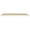 Floating Wall Shelf Oak and White 31.5"x9.3"x1.5" MDF