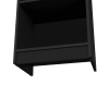 Zachary Black 5-Shelf Slim Bookcase