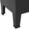 Bookshelf Industrial Black 35.4"x15.7"x70.9" Steel