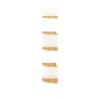 Wall Corner Shelf White and Sonoma Oak 7.5"x7.5"x48.4" Engineered Wood