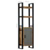 Bookshelf 19.7"x11.8"x66.9" Solid Mango Wood