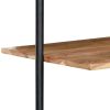 Wall Shelf 37"x13.7"x44.4" Solid Acacia Wood