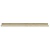 Wall Shelves 2 pcs White and Sonoma Oak 31.5"x3.5"x1.2"