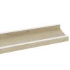 Wall Shelves 2 pcs White and Sonoma Oak 31.5"x3.5"x1.2"