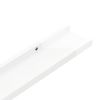 Wall Shelves 2 pcs High Gloss White 39.4"x3.5"x1.2"