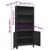 Industrial Bookshelf Anthracite 31.5"x12.6"x70.9" Steel