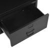 Bookshelf Industrial Black 35.4"x15.7"x70.9" Steel