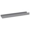 Wall Shelves 4 pcs Gray 15.7"x3.5"x1.2"