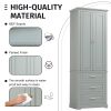 Tall Storage Cabinet with Three Drawers for Bathroom/Office, Grey