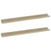 Wall Shelves 2 pcs Sonoma Oak 31.5"x3.5"x1.2"
