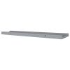 Picture Frame Ledge Shelves 2 pcs Gray 31.5"x3.5"x1.2" MDF
