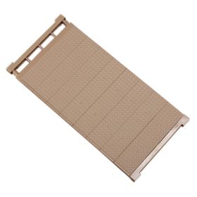 Wardrobe Layer Cabinet Shelf Cabinet Partition Fault Telescopic Storage (Color: brown-50*80)
