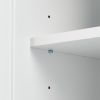 Tall and Wide Storage Cabinet with Doors for Bathroom/Office, Three Drawers
