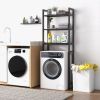 Over-The-Toilet Storage Shelf Space Saving Metal Bathroom Organizer Hooks