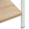 4-Layer Book Shelf Oak 23.6"x10.9"x49" Engineered Wood