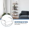 5-Tier Wood Look Ladder Shelf with Metal Frame for Home