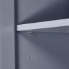 Tall and Wide Storage Cabinet with Doors for Bathroom/Office, Three Drawers